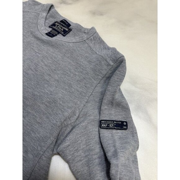 Abercrombie And Fitch Men’s Long Sleeve Gray 100% Cotton Shirt Size L - Picture 4 of 9
